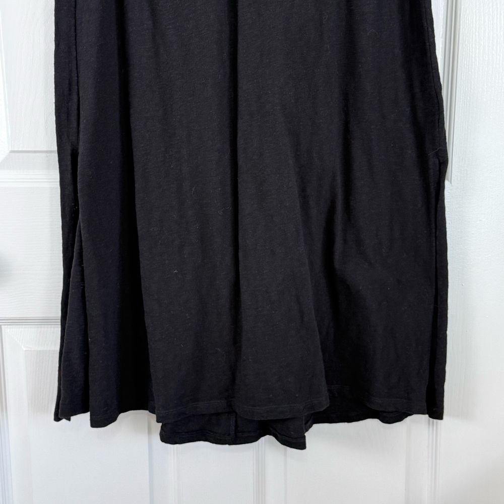 NWT Torrid Black V-Neck Slub Knit Midi Cotton T-Shirt Dress Size Medium (10) - Picture 4 of 9